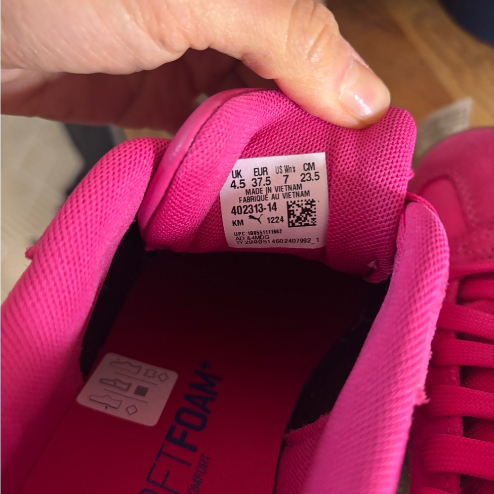 New Puma Fuchsia and Cobalt Club II Era Platform Sneakers - Picture 3 of 3